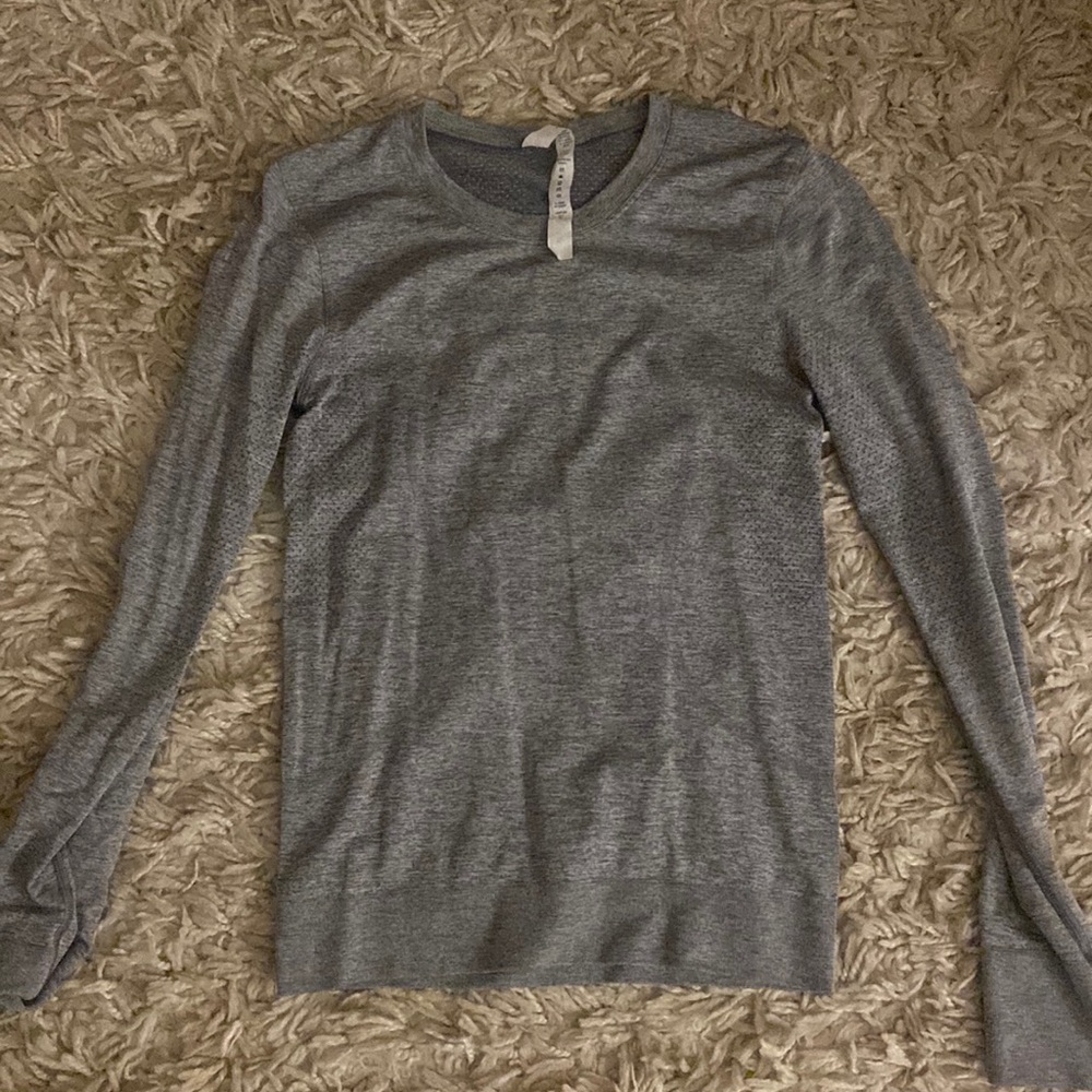 Lululemon Swiftly Relaxed Long Sleeve/ Size 0/ Gray